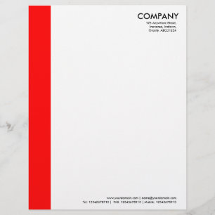 Farbrand - Rot Briefbogen