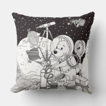 Farbraum mit einem Astronauten-Welpe