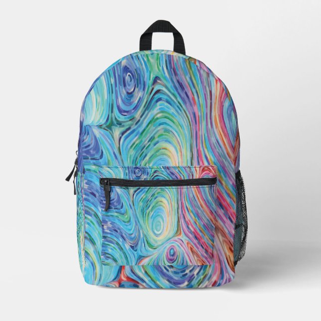 Farbrauschen Bedruckter Rucksack (Vorderseite)