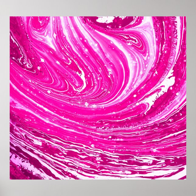Farbrosa gemischte Hintergrundfarbe. Poster (Vorne)