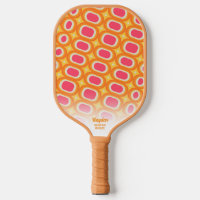 Farbrosa Orangefarbenes Abstraktes Retro-Muster