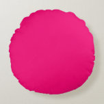 Farbrosa, Rose, Rundes Kissen<br><div class="desc">natürlich lebendig,  trendig Farbe Rosa,  Korallen,  Rosa hübsch,  Rose Blume,  Blumenmuster,  Mode,  Grafik und Design,  Rose und Ambra,  Sie können den Hintergrund ändern, </div>