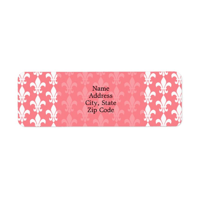 Farbrosa und Weiße Lilie Muster (Vorne)