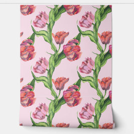 Farbrote Blume Tapete