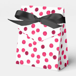 Farbrotes Polka-Punktmuster Geschenkschachtel
