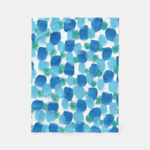 Farbschattierungen mit blauer Wasserfarbe ziehen o Fleecedecke