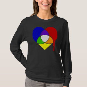 Farbschema Herz T-Shirt