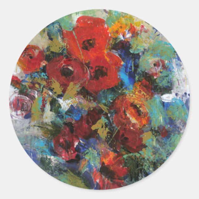 Farbschicht II Runder Aufkleber (Vorderseite)