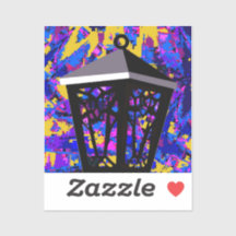 Farbschlauch Owl Lantern Sticker