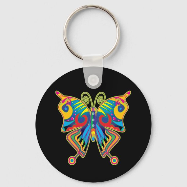 Farbschmetterling Schlüsselanhänger (Vorderseite)