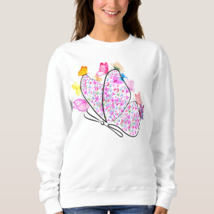 Farbschmetterling Sweatshirt