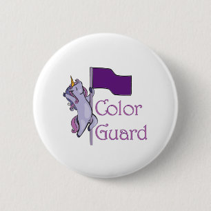 Farbschutz: Einhorn Button