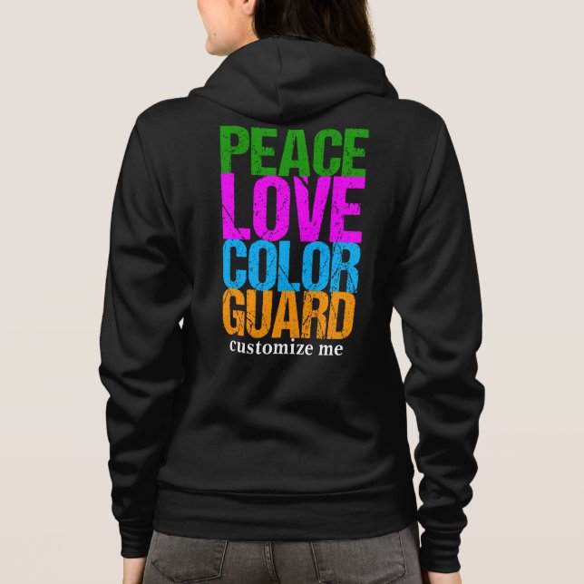 Farbschutz für die Peace Liebe Hoodie (Rückseite)
