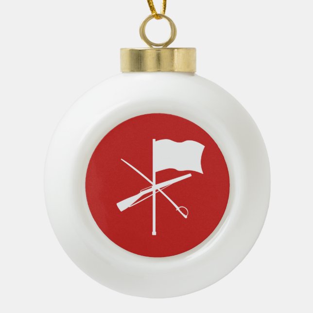 Farbschutz Keramik Kugel-Ornament (Vorderseite)