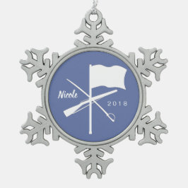 Farbschutz-Verzierung Schneeflocken Zinn-Ornament