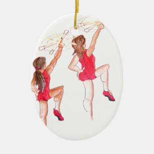 Farbschutz-Weihnachtsverzierung Keramikornament