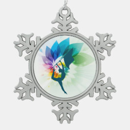 Farbschutz-Weihnachtsverzierung Schneeflocken Zinn-Ornament