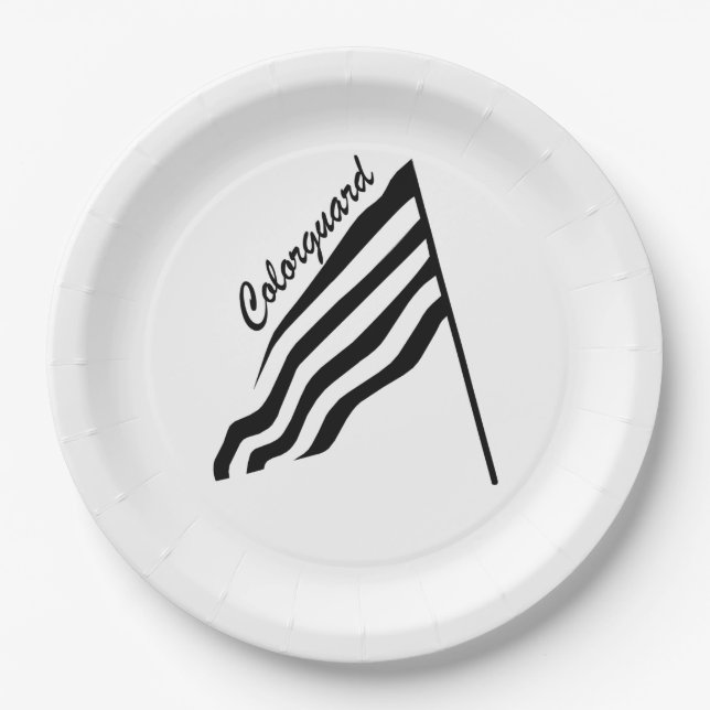 Farbschutzflagge Pappteller (Vorderseite)