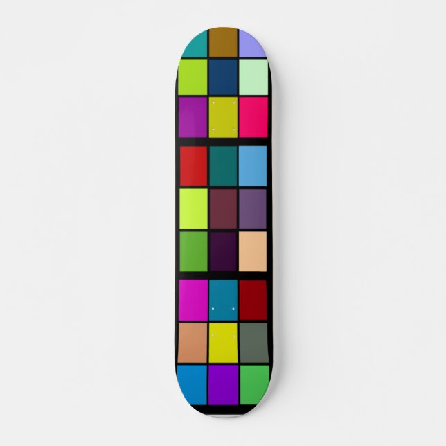 Farbschwarzes GrenzeSkateboard Skateboard (Vorne)