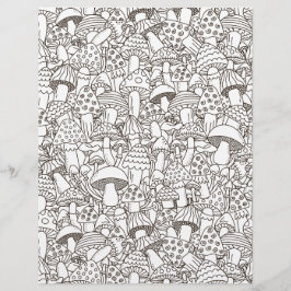 Farbseite Mushroom Mania Scrapbook Paper