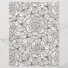 Farbseite Schönes Blume Scrapbook