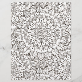 Farbseiten-Daisy-Blätter Scrapbook Paper