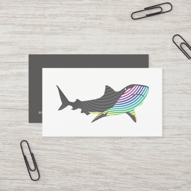 FarbShark Swirl Visitenkarte (Vorderseite/Rückseite Beispiel)