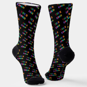 Farbsocken für das Foto benutzerdefinierter Firmen Socken