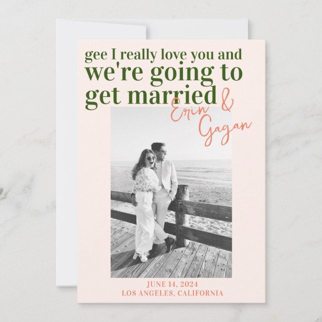 Farbspass Save the Date mit Bild Einladung (Vorderseite)