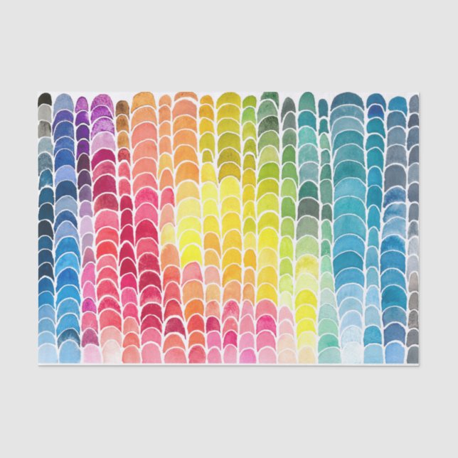 Farbspektrum Art Print Tissue Paper Seidenpapier (Vorderseite)