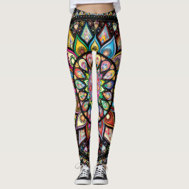 Farbspektrum von Mandala-Leggings Leggings
