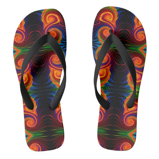 Farbspektrum wirbeln Flip Flops (Fußbett)