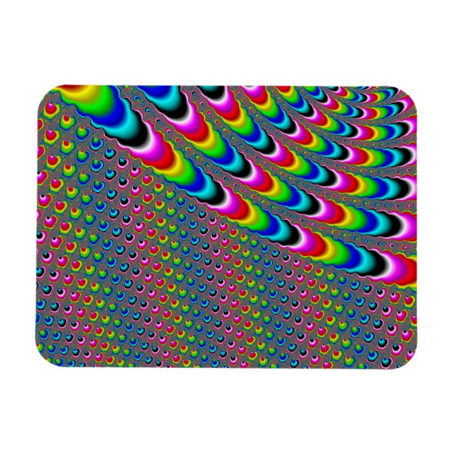 Farbspiel - Fraktal Art Magnet (Horizontal)