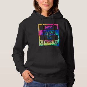 Farbspritzer Hippie Bunt Freiheits Toleranter M Hoodie
