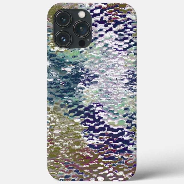 Farbsteine und Spritzer aus Hammerglas Case-Mate iPhone Hülle (Rückseite)