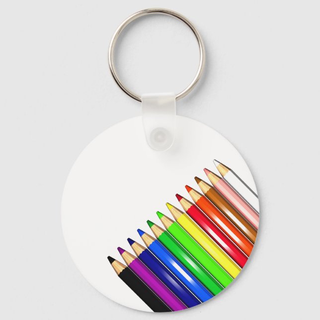 Farbstift-Stifte Schlüsselanhänger (Vorderseite)