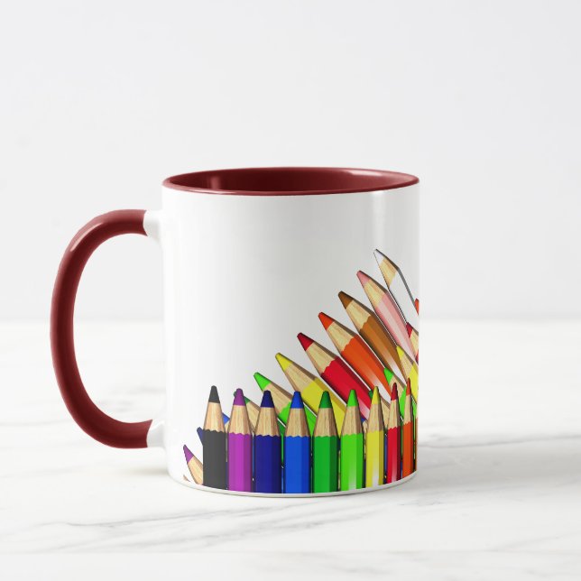 Farbstift-Stifte Tasse (Links)