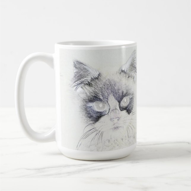 Farbstiftskizze Kaffeetasse (Links)