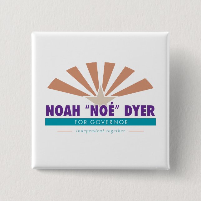 Farbstoff-Knopf Noahs "Noé" [ursprünglicher Button (Vorderseite)