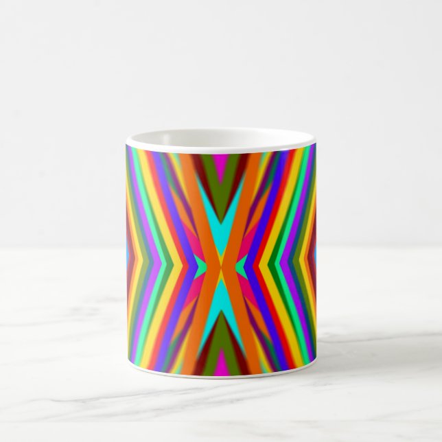 Farbstrahlen Regenbogen Tasse (Mittel)