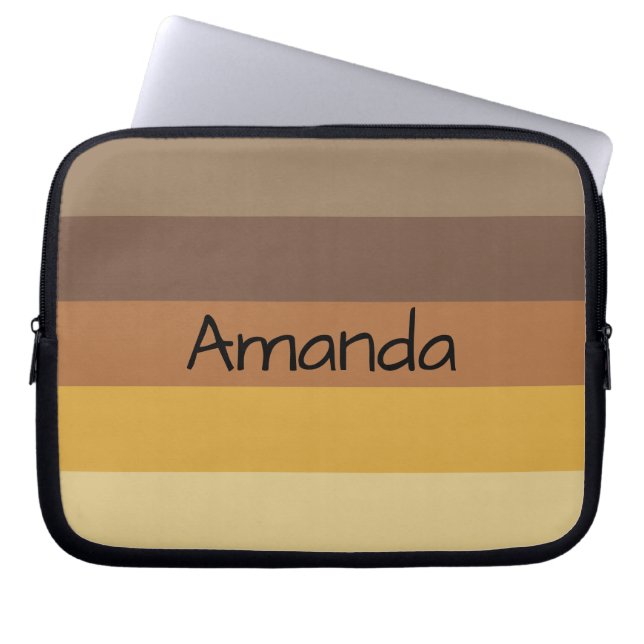 Farbstreifen - Anpassbar Laptopschutzhülle (Vorderseite)