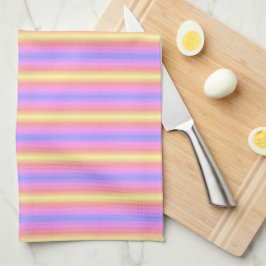 Farbstreifen auf Pastellfarben Geschirrtuch