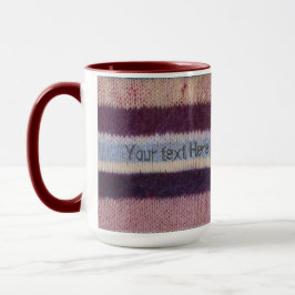 Farbstreifen aus Stricken Tasse