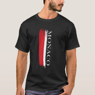 Farbstreifen für das Monaco-Flag T-Shirt