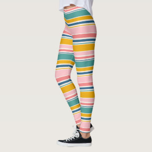 Farbstreifen für den Strand Leggings