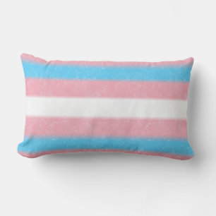 Farbstreifen für den Transgender-Pride-Flag mit we Lendenkissen