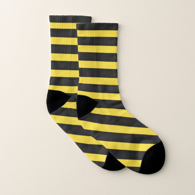 Farbstreifen für gelbe und schwarze Hummeln Socken (Paar)