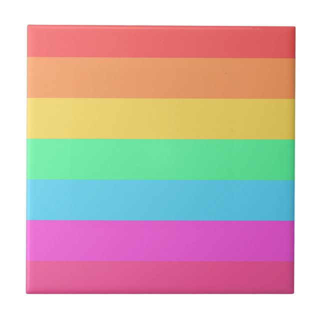 Farbstreifen für Pastell-Regenbogen Fliese (Vorderseite)