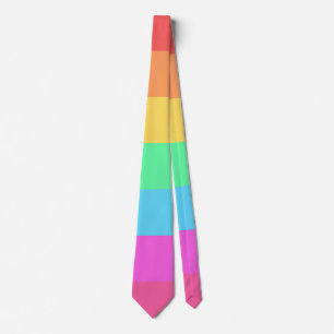 Farbstreifen für Pastell-Regenbogen Krawatte