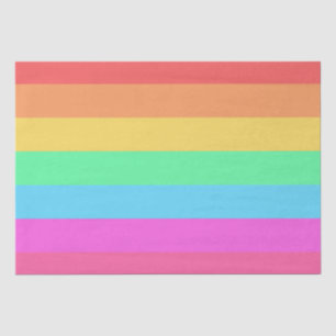 Farbstreifen für Pastell-Regenbogen Seidenpapier